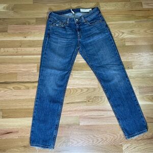 Rag & Bone Dre Boyfriend Low Rise Slim Jeans Julienne Wash Womens Size 25